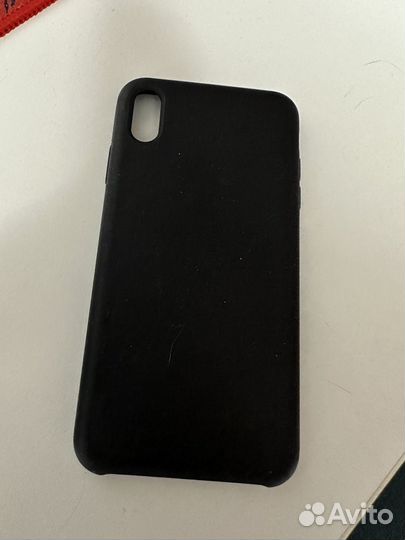 Чехол на iPhone xs max черный оригинальный