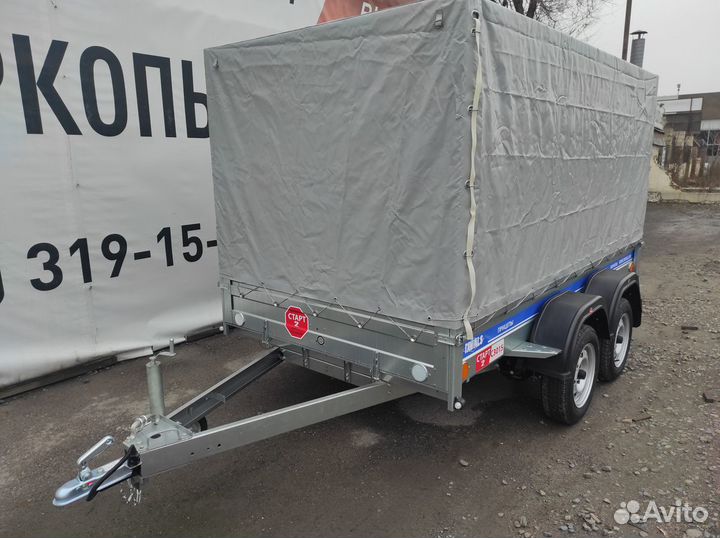 Двухосный прицеп с тентом