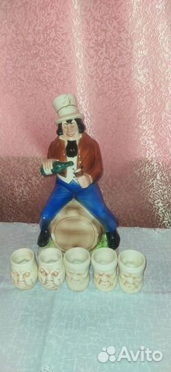 Штоф графин с рюмками коллекционный Германия