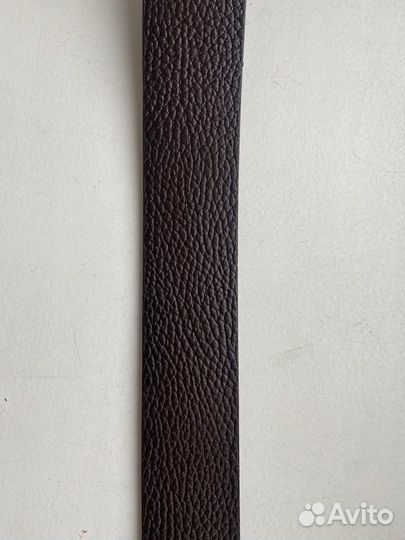 Кожаный мужской ремень коричневый