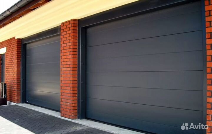Гаражные секционные ворота установка до 3 дня