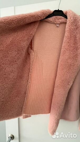 Кардиган с искусственным мехом