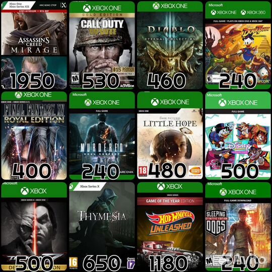 Игры для Xbox One & Xbox Series