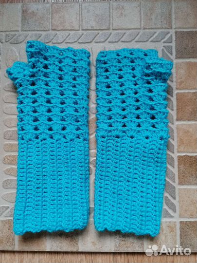Митенки вязаные