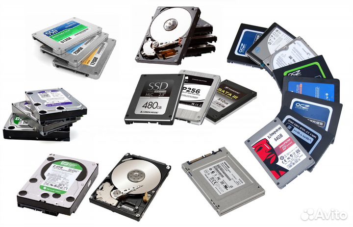 Жесткий диск HDD и SSD для Компьютера и Ноутбука
