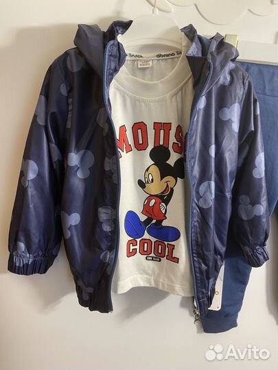 Костюм с ветровкой двунитка