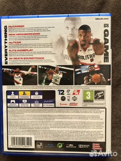 Игра для пс 4 NBA 2K21