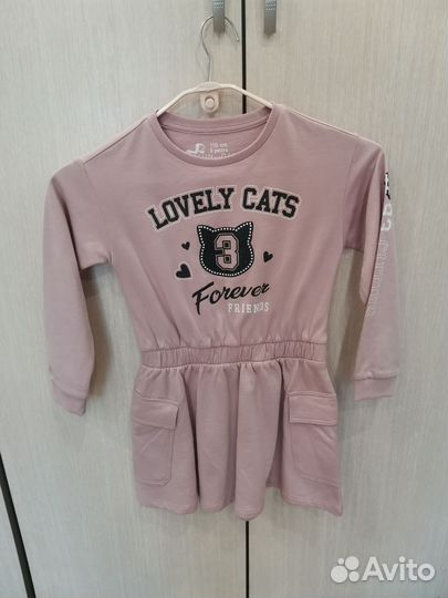 Платье для девочки тёплое