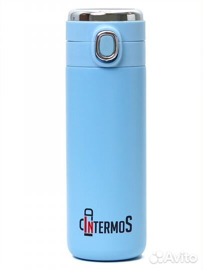 Термос IntermoS вакуумный с термодатчиком, 400 мл
