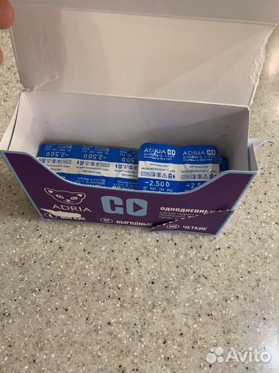 Линзы eжедневные adria GO -2.5 (5, 10, 30шт)