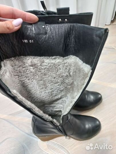 Сапоги женские натуральная кожа 39 размер зима