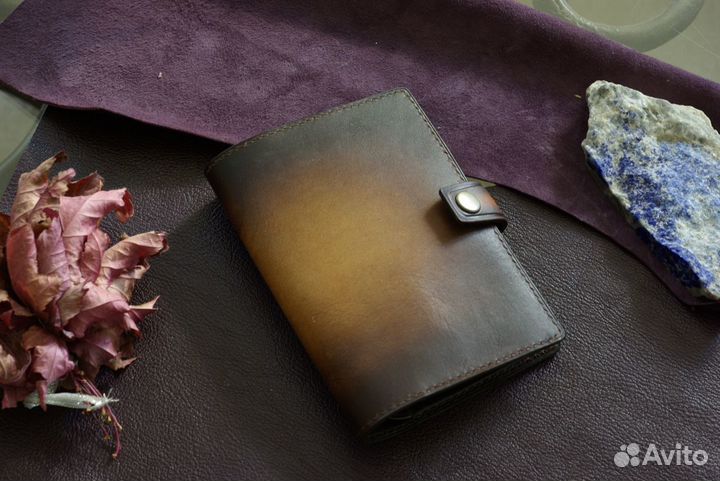 Обложка, портмоне, кошелек. Кожа. Ручная работа
