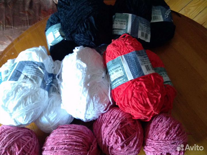 Пряжа велюровая