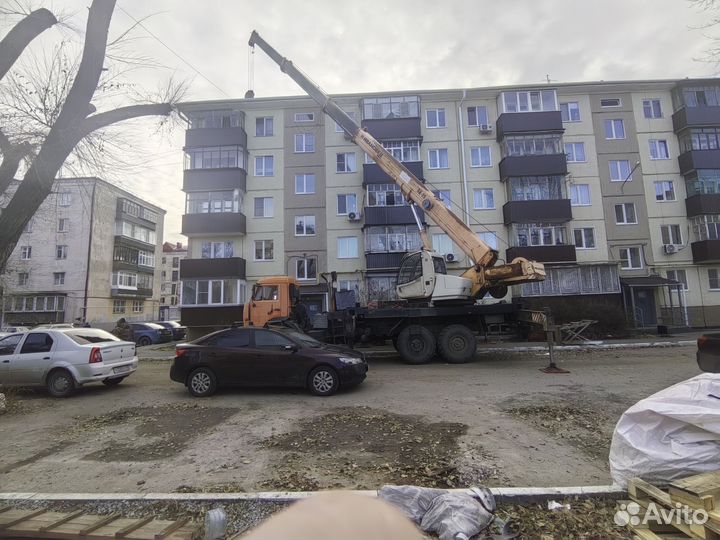 Аренда и услуги автокрана-вездехода, 25 т, 30.7 м, с гуськом 9 м