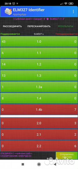 Сканер WiFi ELM327 v 1.5 pic18f25k80