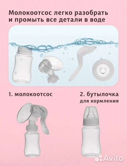Молокоотсос ручной и вкладыши