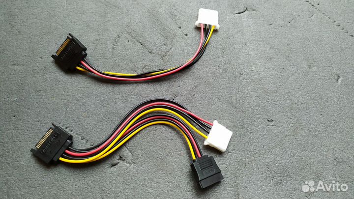 Компьютерный шнур питания SATA molex 6pin 8pin