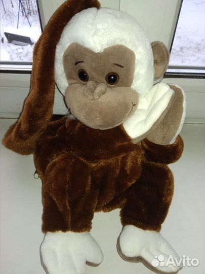 Рюкзачок детский на молнии новый обезьянка