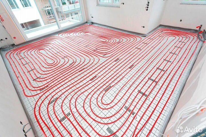 Монтаж водяного теплого пола. Без посредников