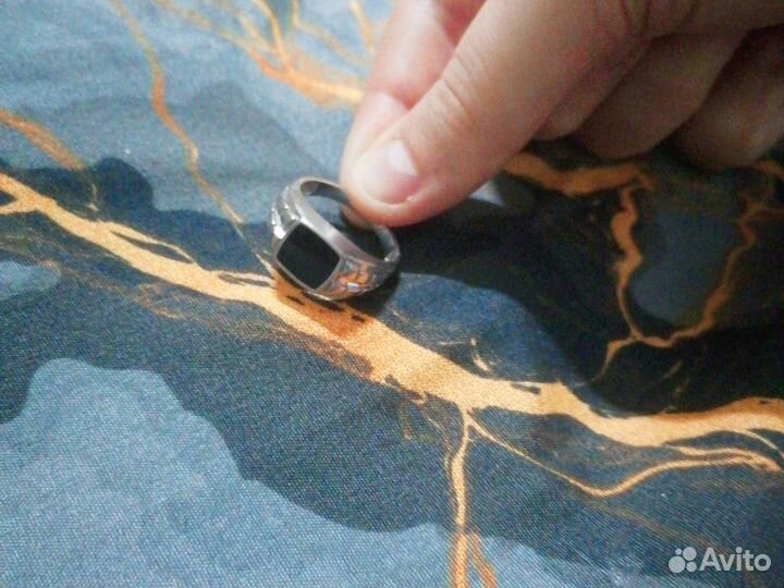 Мужская печатка серебро