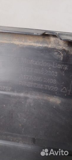 Спойлер бампера нижняя часть Mercedes-Benz A-Class