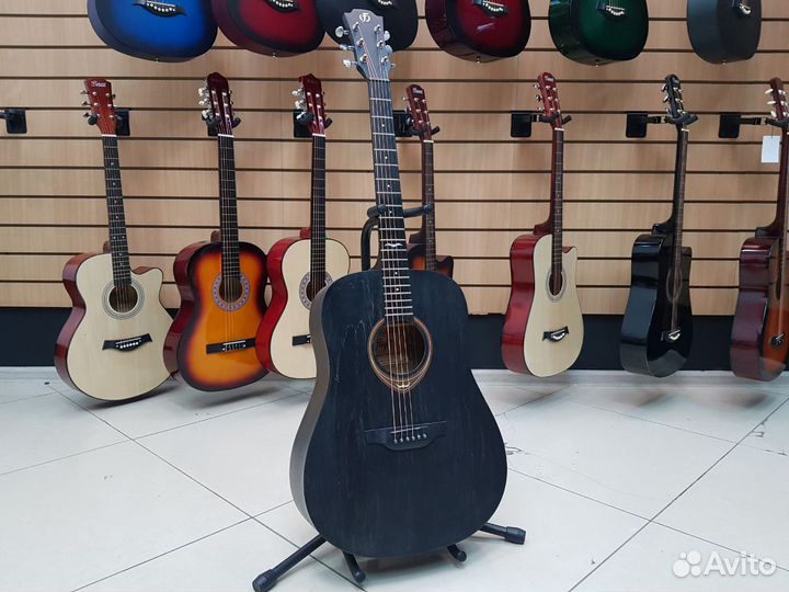 Акустическая гитара Flight D-145 BK
