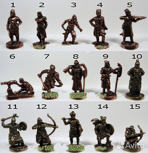 Солдатики металл. Ландрин, киндер-сюрприз