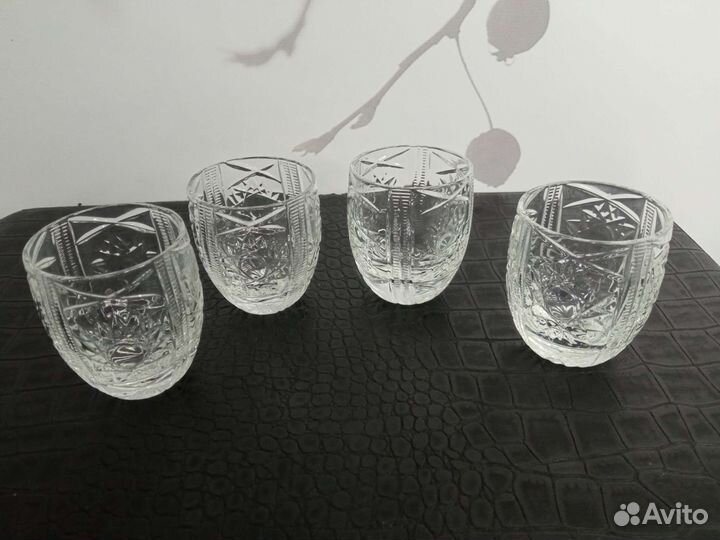 Рюмки стопки хрустальные. Ретро. Хрусталь СССР