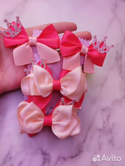 Комплекты бантиков ручной работы