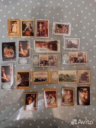 Почтовые марки СССР, спичечные этикетки