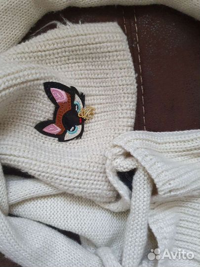 Комплект шапка и шарф для девочки