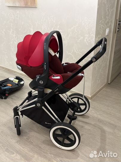 Автолюлька cybex cloud q plus с базой isofix