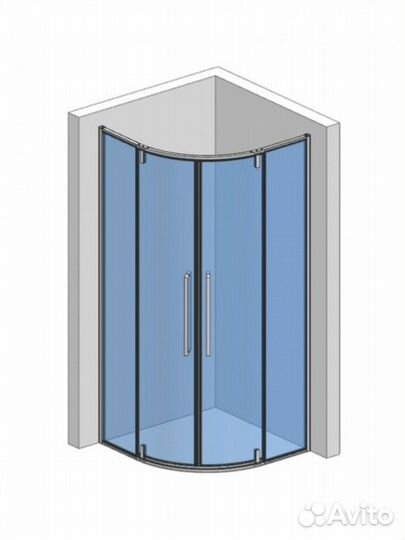 Душевой уголок aquame AQM7101-2-8