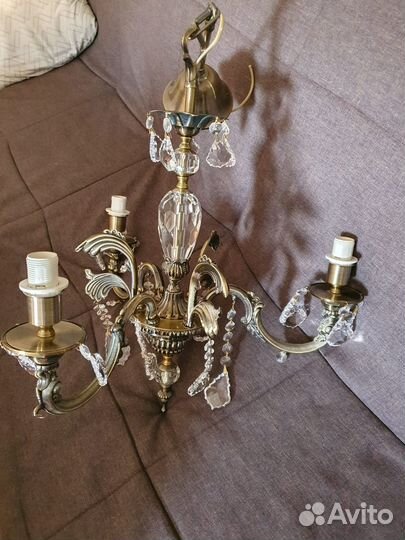 Люстра потолочная хрустальная