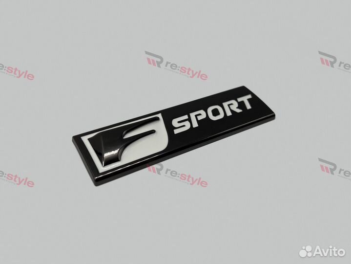 Эмблема Lexus F-Sport Длинная с надписью