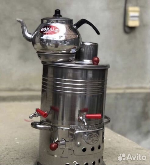 Самовар на дровах турецкий