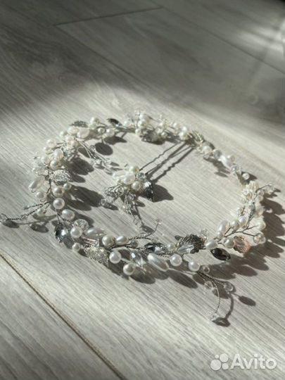 Веточка в свадебную прическу/диадема