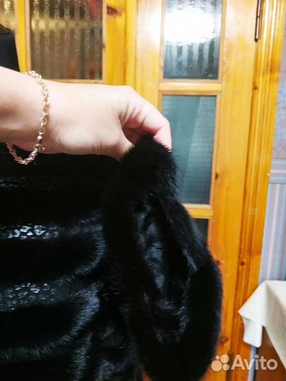 1Шуба норковая поперечка