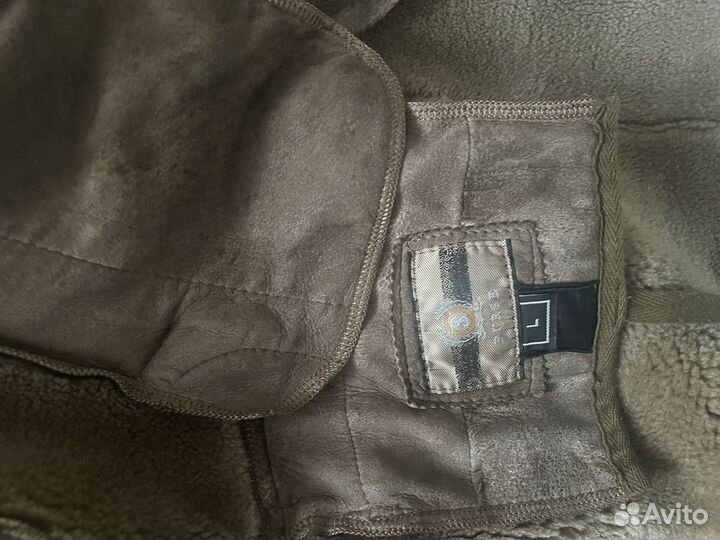 Натуральная мужская дубленка L