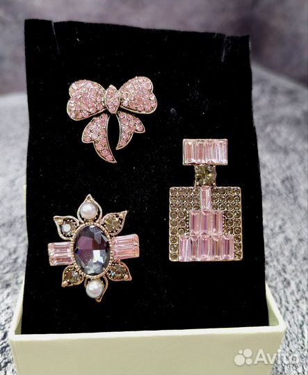 Броши комплект из 3 штук