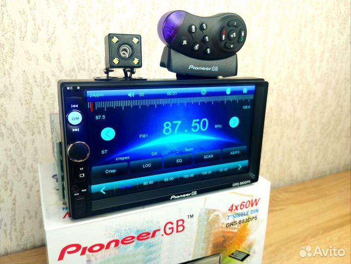 Магнитола Pioneer 1din с экраном