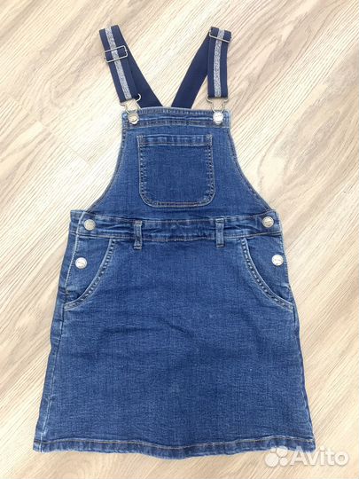 Джинсовый сарафан 140
