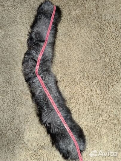 Воротник из меха чернобурки