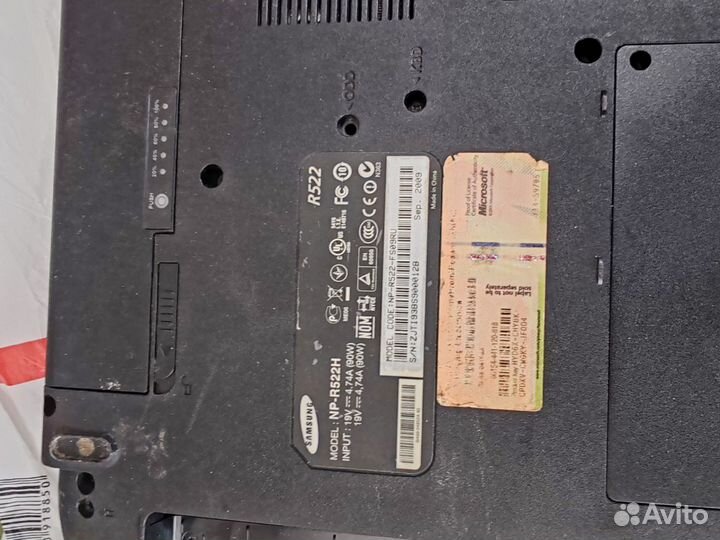 Ноутбук Samsung на запчасти
