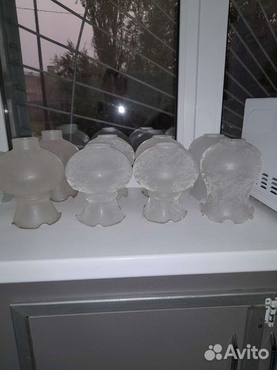 Плафоны разные от Югославских люстр и бра