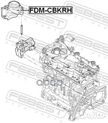 Опора двигателя правая ford fiesta/fusion (CBK)