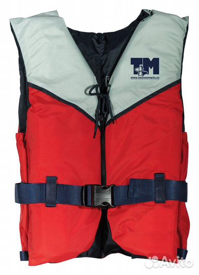 Жилет спасательный Регата красно-серый 90+кг
