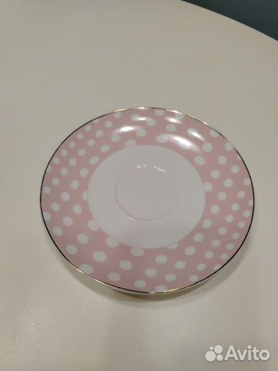 Чайная пара, розовая с кроликом, siaki collection