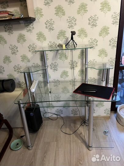 Компьютерный стол стеклянный бу