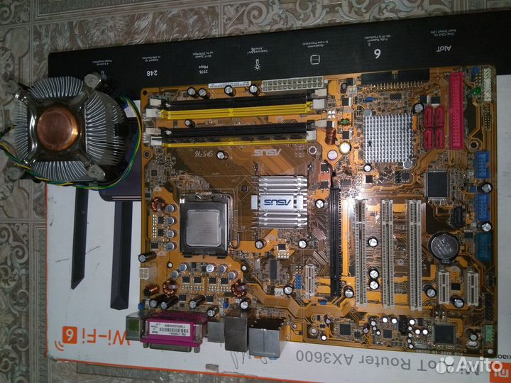 Asus P5B с процессором intel core 2 quad